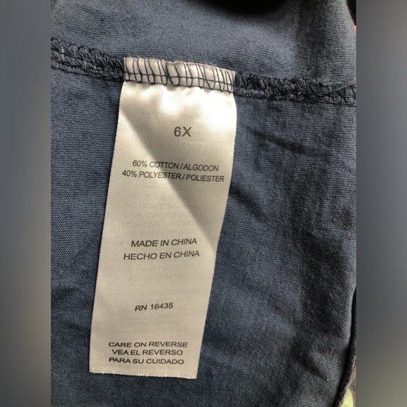 Nannette set of 2 long sleeve tops, floral/blue/pink/gold, 6X - Picture 10 of 10